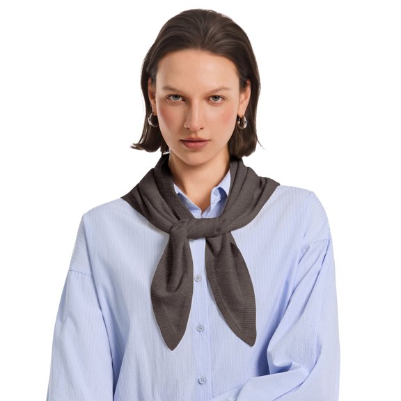 PULI Women's Lightweight Knit Triangle Bandana Scarf, Soft Boho Headscarf and Hair Wrap