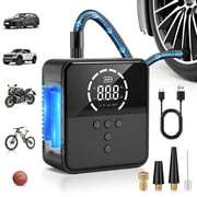 FADAKWALT Cordless Tire Inflator, 150 PSI, 6000mAh Battery, Fast Inflation, Digital Gauge, Auto Shut-Off