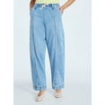thumbnail image 1 of Scoop Women's Pull-On Cropped Barrel Pants, Sizes XS-XXL, 1 of 6