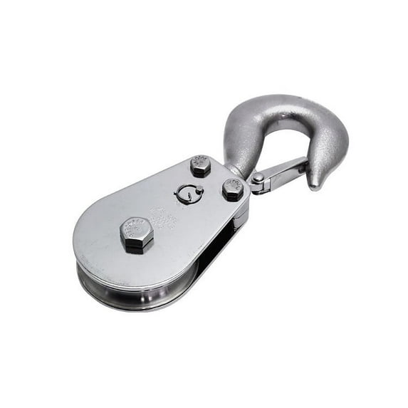 PULL-PRO SWIVEL HOOK BLOCK, 1/2" R, 2.5", BB, 316 SS
