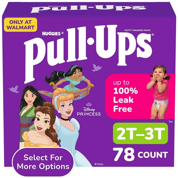 Pull-Ups Girls' Potty Training Pants, 2T-3T (16-34 lbs), 78 Count (Select for More)
