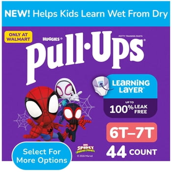 Pull-Ups Boys' Potty Training Pants, 6T-7T (55-75 lbs), 44 Count (Select for More)