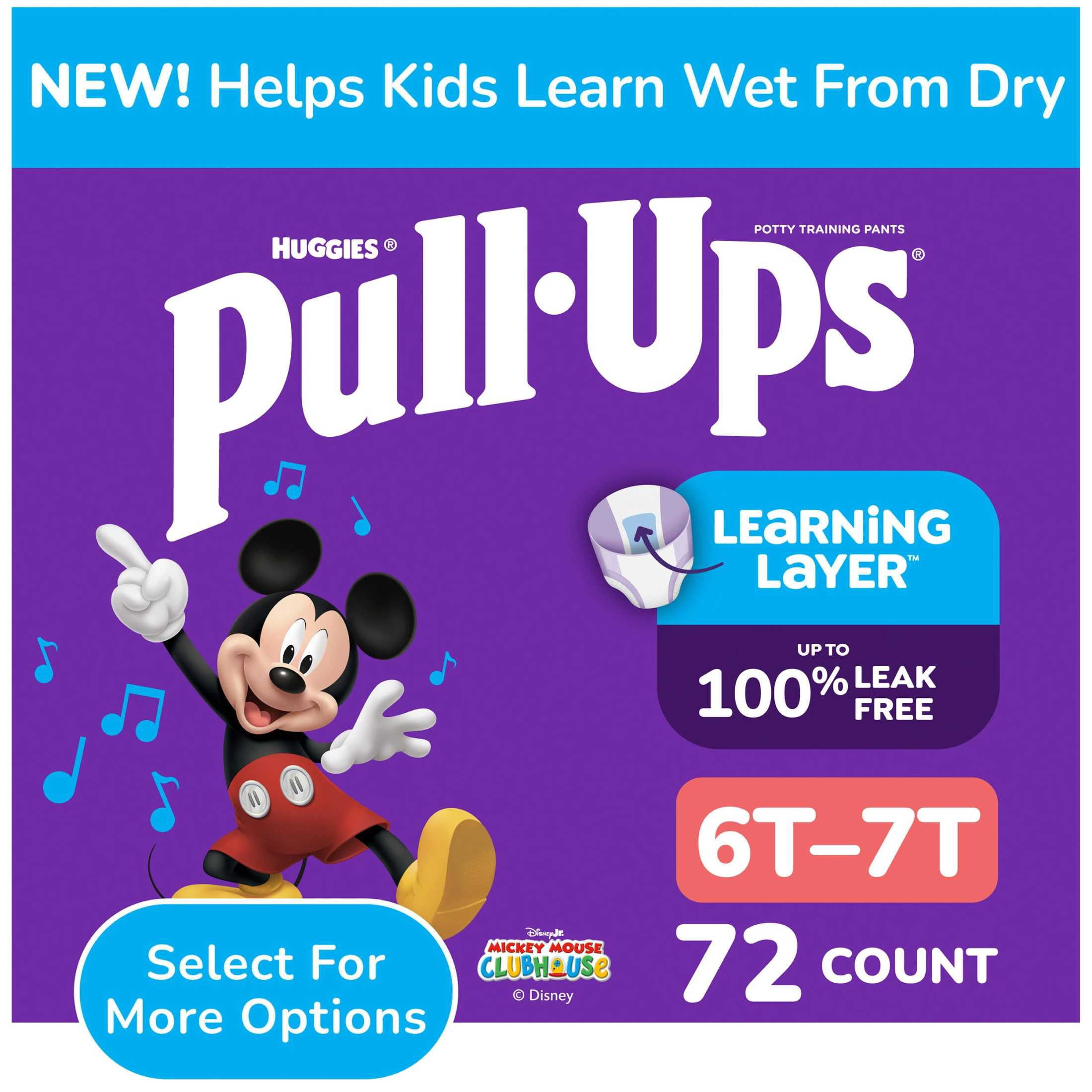 Pull-Ups Boys' Potty Training Pants, 6T-7T (55-75 lbs), 72 Count (Select for More)