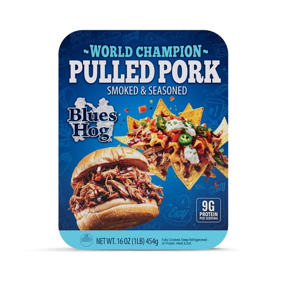 Blues Hog Pulled Pork, Smoked & Seasoned 16 oz.