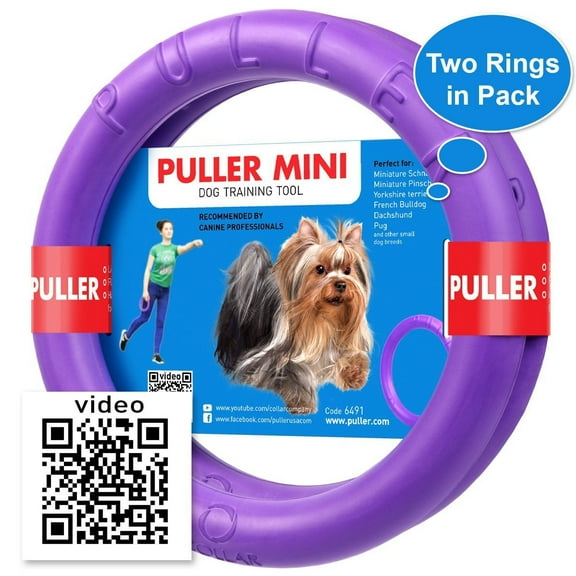 PULLER Active Dog Toy Midi 8 inch Outdoor Dog Toy for Medium Dogs (2-Pack)