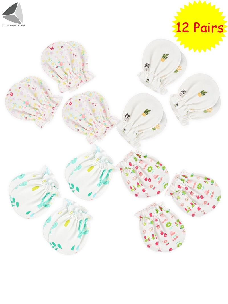 3Pair Baby Newborn Anti Scratch Mittens Breathable Gloves Unisex Warm Cotton Gloves