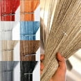thumbnail image 1 of PULLIMORE 1x2M Door String Curtain Drops Beads Wall Panel Fringe Window Room Divider Strip Tassel for Wedding Home Decoration "White", 1 of 5