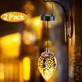 thumbnail image 1 of PULLIMORE 2 Pack Hanging Solar Lights Solar Lantern Garden Lights Metal Lamp Waterproof for Outdoor Hanging Halloween Christmas Decorations (Type-C), 1 of 10
