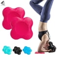 thumbnail image 1 of PULLIMORE 2 Pack Yoga Knee Pad Cushion, Thick Soft Anti Slip Pilates Excercise Kneeling Support Pad, Sports Balance Cushion for Protecting Knee, Ankle, Elbow, Hand (Rose Red), 1 of 10