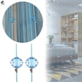 thumbnail image 1 of PULLIMORE 2 Pcs Crystal Beads String Door Curtain Fringe Beaded Tassel Window Panel Room Divider Crystal Screen Home Decorations (39"x78", Blue), 1 of 9