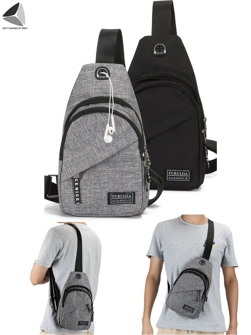 PULLIMORE 2 Pcs Men Chest Bags Casual Crossbody Shoulder  display picture 3