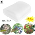 thumbnail image 1 of PULLIMORE 2 Pcs Mosquito Garden Bug Insect Netting Insect Barrier Bird Net Protecting Mesh Cover for Plant Crops Flowers (6.56 x 32.8 ft), 1 of 9