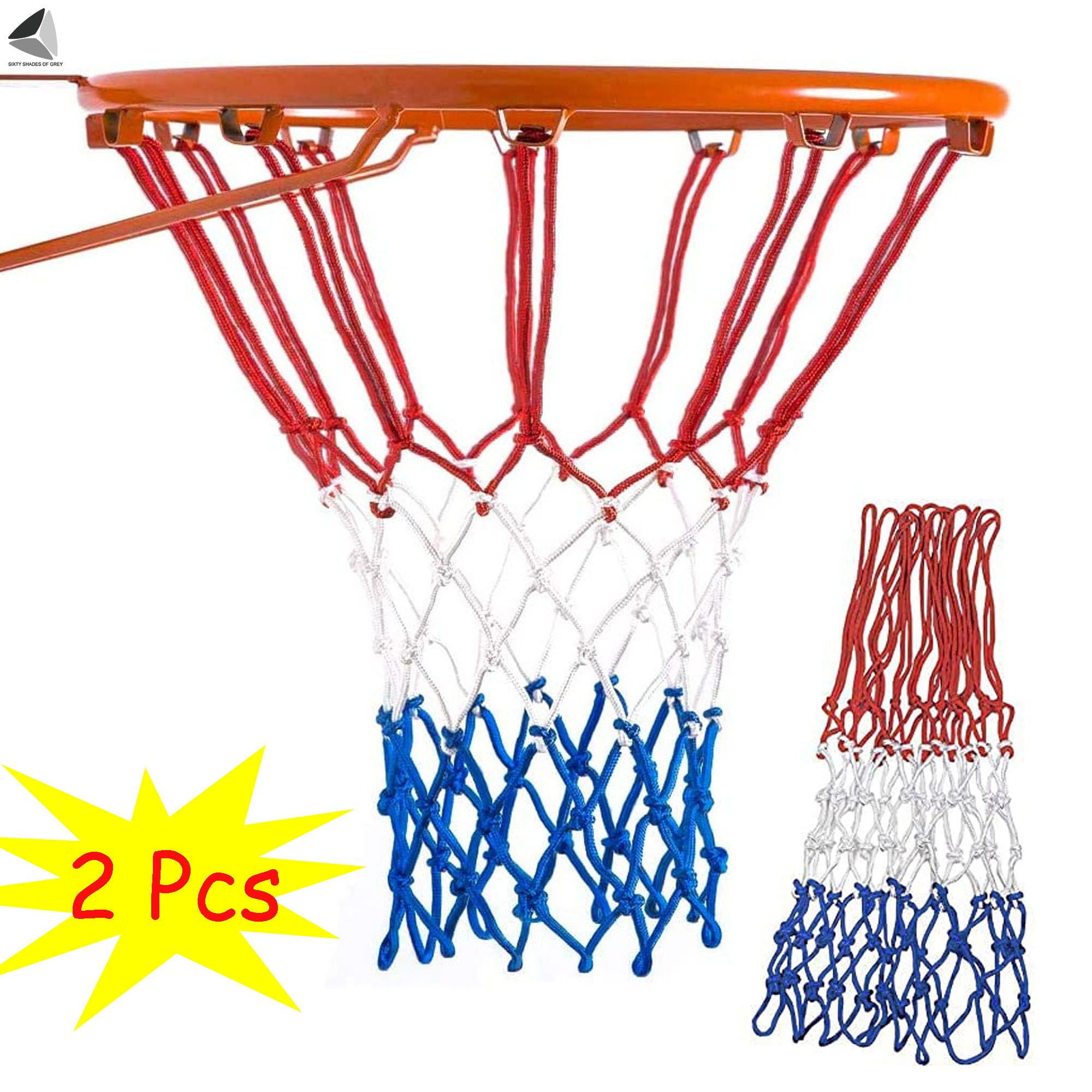 PULLIMORE 2 Pcs Replacement Basketball Net Heavy Duty All Weather Anti ...