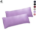 thumbnail image 1 of PULLIMORE 2 Pcs Super Soft Long Pillow Cases Body Pillowcases Microfiber Envelope Pillow Covers for Adults Pregnant(20 x 55 in, Purple), 1 of 9
