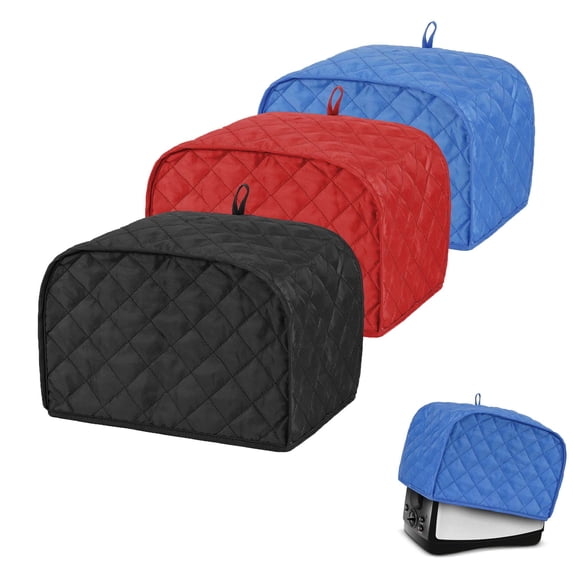 PULLIMORE 2 Slice Quilted Toaster Cover For Toaster Dust & Fingerprint Protection Kitchen Appliance Dust-proof Cover (Black)