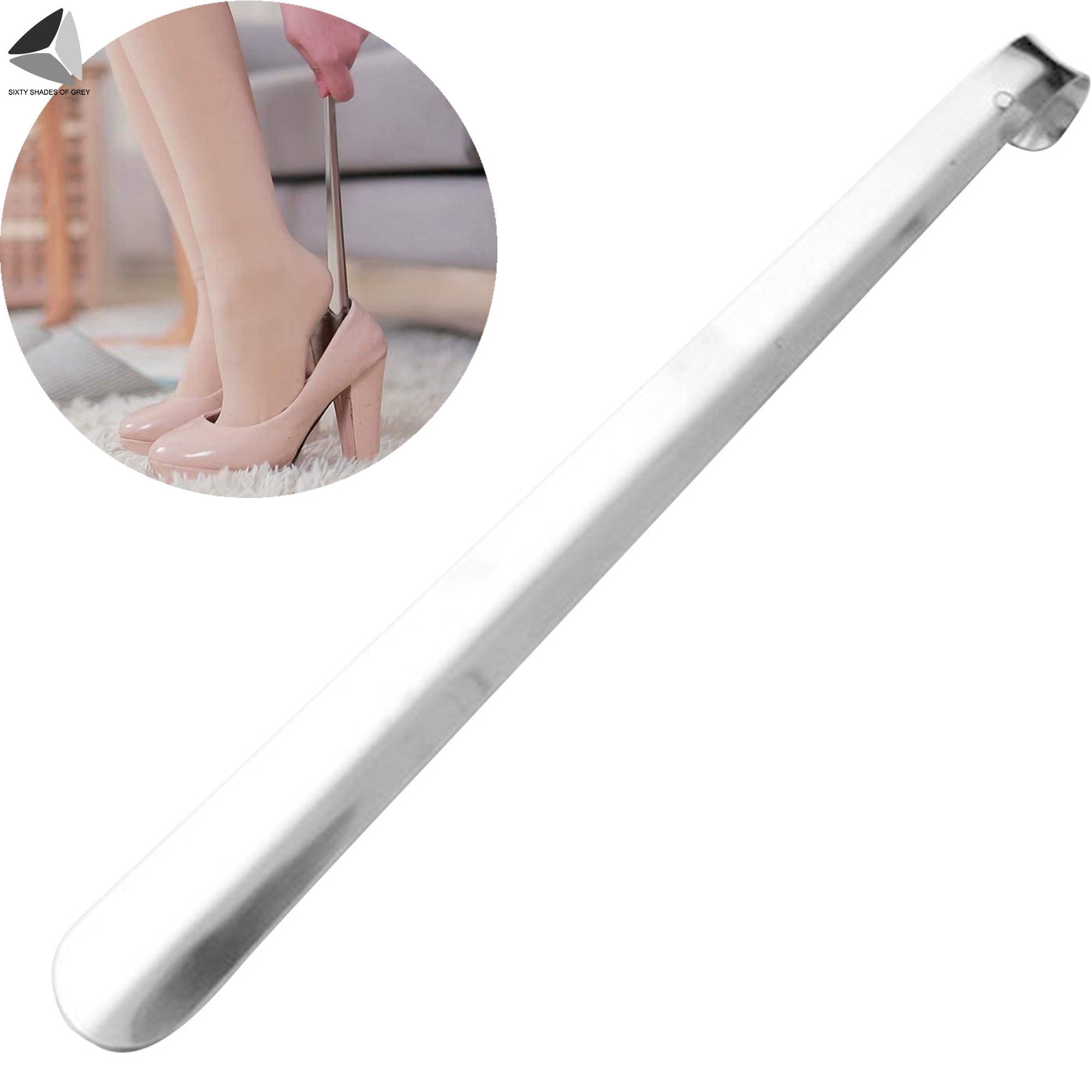 Shdo Spoon PULLIMORE 20.5 in Long Handled Metal Shoe Horns Heavy Duty Shoehorns ...