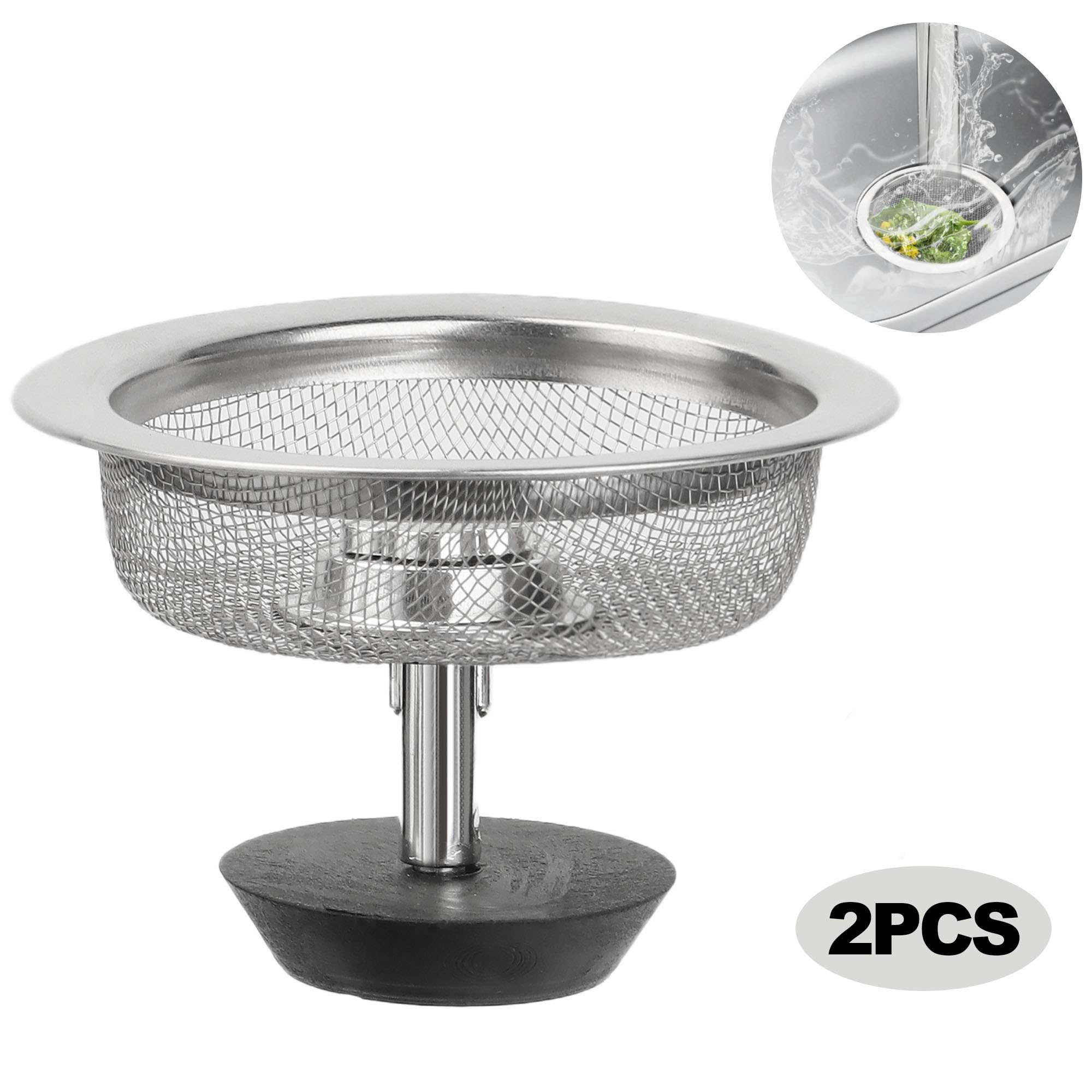Uonlytech 2sets Stainless Steel Sink Strainer Kitchen Drain Filter Pop up Sink Drain 2pcs*2 Uonlytech 2sets Stainless Steel Sink Strainer Kitchen Drain Filter Pop up Sink Drain 2pcs*2