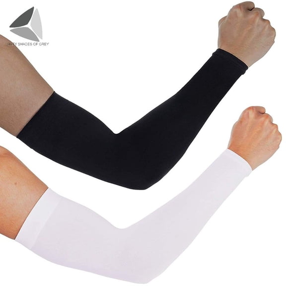 PULLIMORE 2Pair UV Sun Protection Cooling Arm Sleeves Sunblock Protective Cover For Men & Women for Golf Runing Cycling Climbing