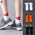 thumbnail image 1 of PULLIMORE 3 Pairs Mens Ankle Quarter Crew Socks Cushioned Breathable Sports Tab Athletic Running Socks (3 Colors), 1 of 5