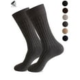 thumbnail image 1 of PULLIMORE 3 Pairs Mens Cushion Crew Socks Athletic Performance Cotton Sock for Sport Everyday (Dark Gray, US 7-9), 1 of 7