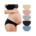 thumbnail image 1 of PULLIMORE 3 Pcs Womens Maternity Underwear Under Bump Cotton V-Waist Pregnancy Panties (3XL, Pink), 1 of 10