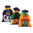 thumbnail image 1 of PULLIMORE 3PCS Halloween Trick or Treat Bags for Kids Candy Goodies Drawstring Bags Velvet Fabric Bag for Halloween Party Supplies, 1 of 11