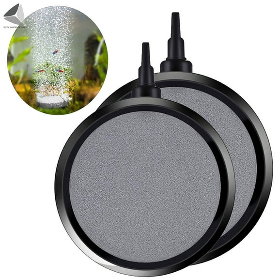 PULLIMORE 4.2inches Bubble Disk Air Stone, Aquarium Air Stone with Shell, Ultra Silent Deep Dissolving Oxygen Diffuser Kit, for Aquarium Fish Tank Air Pump