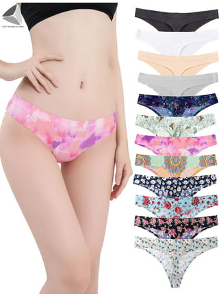 Women's Lace Panties Breathable Underwear, 4 Packs 