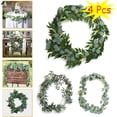 thumbnail image 1 of PULLIMORE 4 Pcs Artificial Eucalyptus Leaves Garland Vine Wedding Greenery Home Wall Decor for Wedding Party Table Balcony Door, 1 of 9