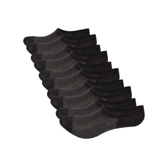 PULLIMORE 5 Pairs No Show Men Socks, Low Cut Ankle Sock, Men Thin Non Slip Invisible Sock (Black)