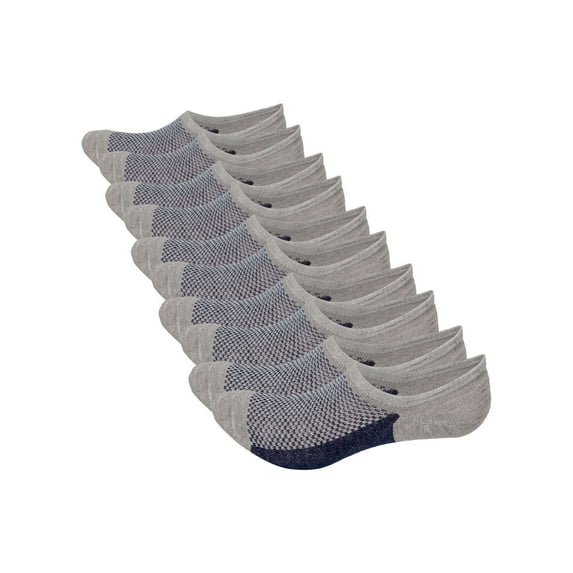 PULLIMORE 5 Pairs No Show Men Socks, Low Cut Ankle Sock, Men Thin Non Slip Invisible Sock (Gray)