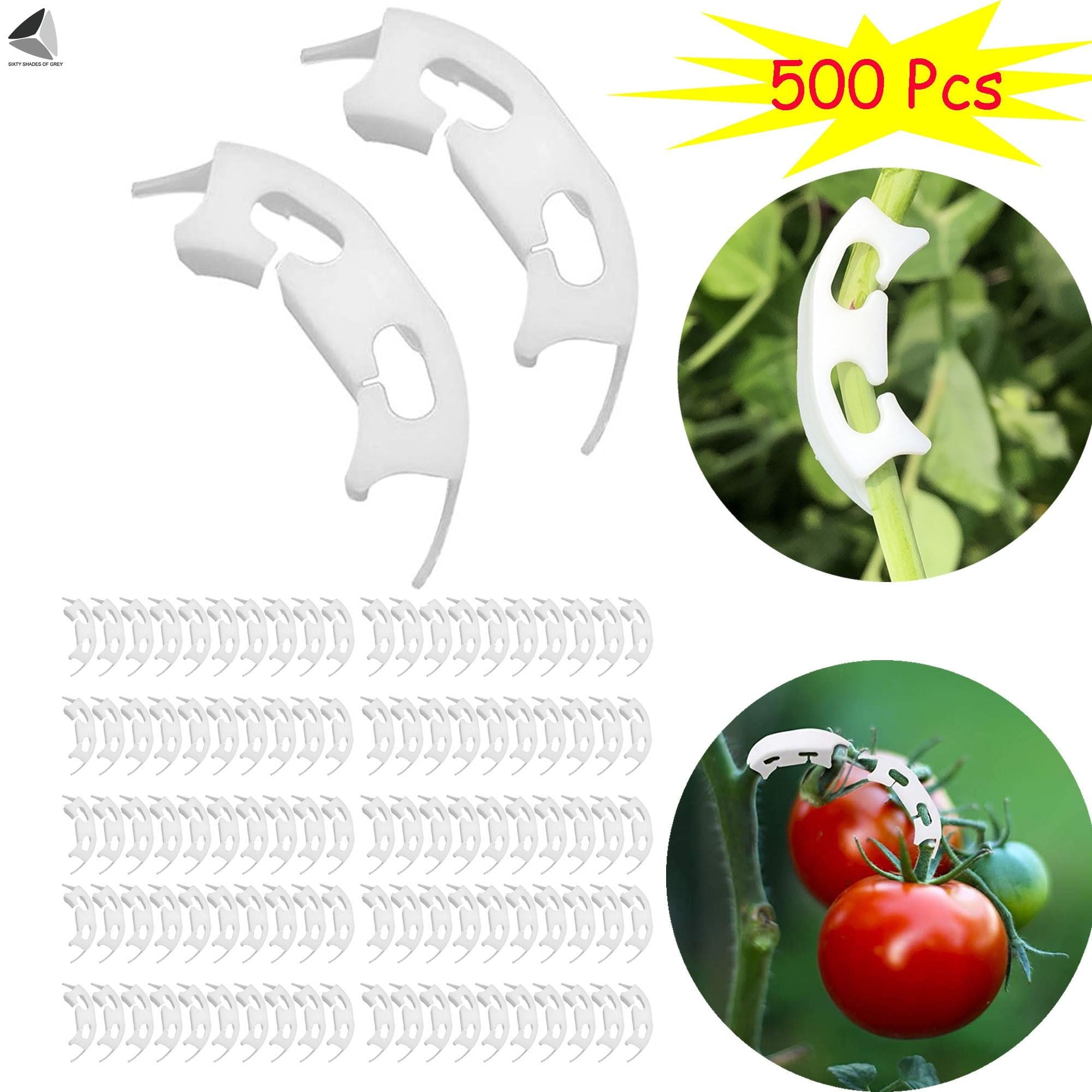 Fresh Look at Pullimore 500 Pcs Plant Benders Clips Tomato Branches 90 Degree