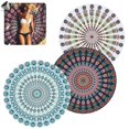 thumbnail image 1 of PULLIMORE 55" Round Beach Blanket Tapestry Bohemian Camping Picnic Throw Tablecloth Mandala India Yoga Mat Hippie Towel, 1 of 9