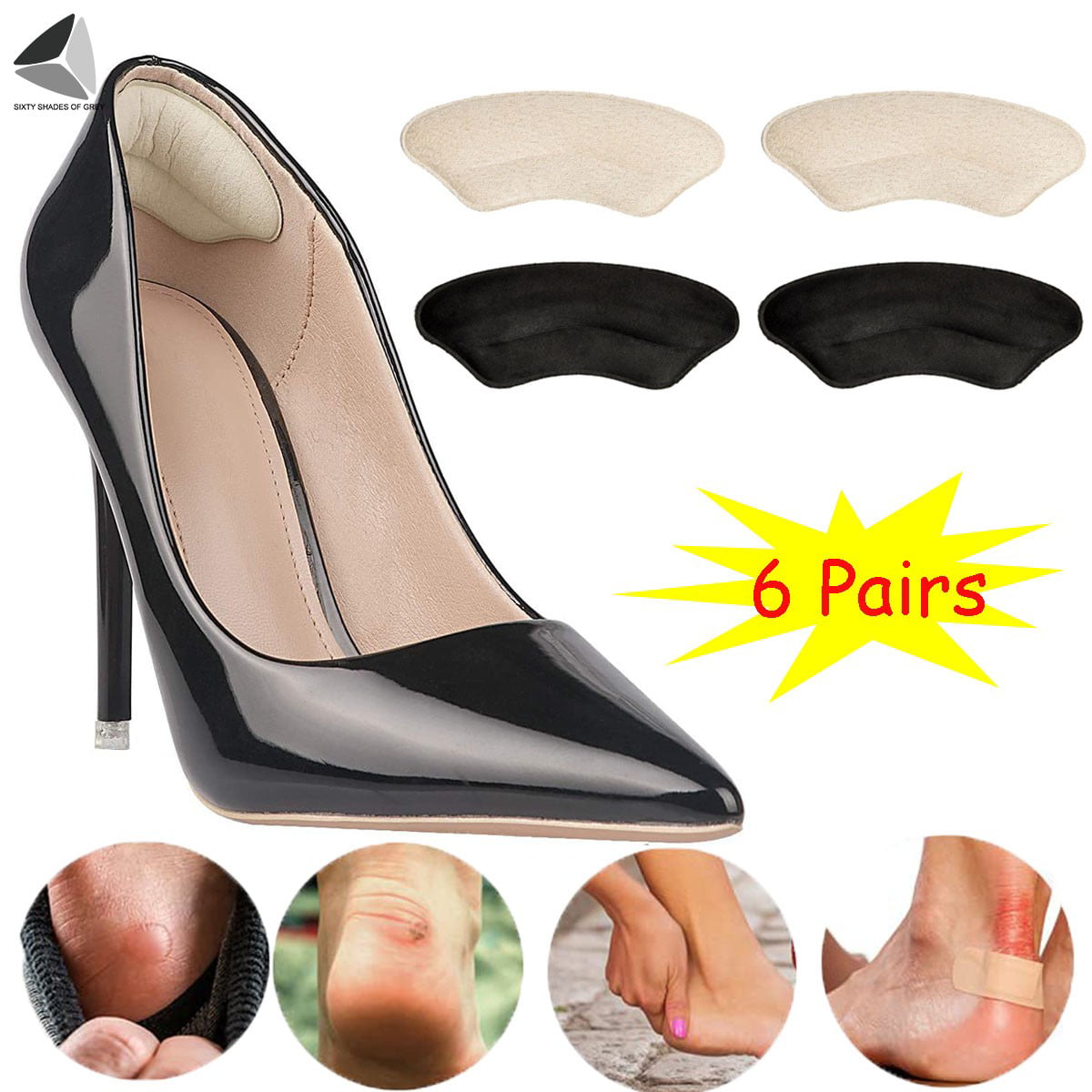 2Pcs Five Toes Forefoot Pads for Women High Heels Half Insoles Calluses  Corns Relief Feet Pain Massaging Toe Pad Foot Care Tools - AliExpress