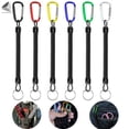 thumbnail image 1 of PULLIMORE 6PCS Colorful Fishing Lanyard, Retractable Heavy Duty Coiled Tether Fishing Accessories with Carabiner, Fishing Tool, 1 of 9