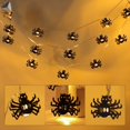 thumbnail image 1 of PULLIMORE 9.84ft 20LED Halloween String Light , Spider Bat Micro Led Waterproof Fairy Lights Include 4 Battery, for Window Porch Stair Bar Halloween Ornament (Spider Light), 1 of 9