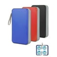 thumbnail image 1 of PULLIMORE 96 Capacity CD/DVD Case Holder Portable Wallet Storage Organizer Hard Plastic Protective Storage Holder for Home Car Travel (Blue), 1 of 10