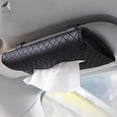 thumbnail image 1 of PULLIMORE Car Tissue Holder, Sun Visor Napkin Holder, Car Visor Tissue Holder, PU Leather Backseat Tissue Case Holder for Car,Vehicle Include Napkins (Black), 1 of 6