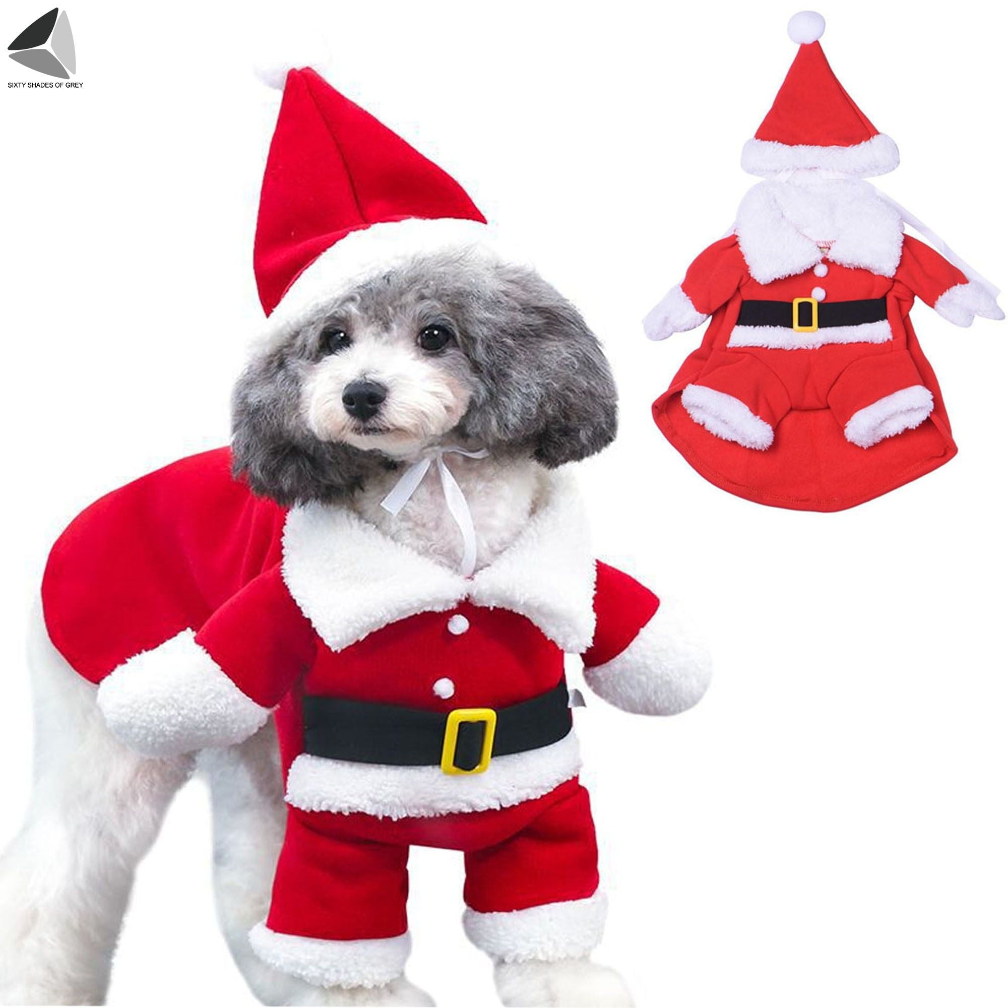 Christmas Pet Dog Santa Costume main image 1