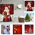 thumbnail image 1 of PULLIMORE Christmas Shower Curtain 70.8 x 70.8 in Santa Claus Snowman Bathroom Curtain Waterproof (Santa Clause), 1 of 8
