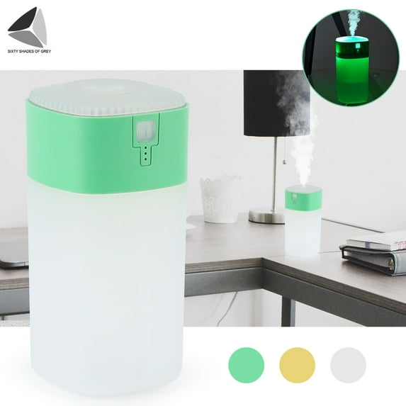 PULLIMORE Cool Mist Humidifier 350ML Air Humidifier for Home, Baby, Auto Shut-Of, Quiet Air Humidifier Last up to 6 Hours (Green)