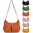 thumbnail image 1 of PULLIMORE Crossbody Bag for Women Nylon Waterproof Shoulder Purse Handbag Messenger Bag Lightweight Multi-Pockets Pocketbooks, Orange, 1 of 9