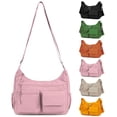 thumbnail image 1 of PULLIMORE Crossbody Bag for Women Nylon Waterproof Shoulder Purse Handbag Messenger Bag Lightweight Multi-Pockets Pocketbooks, Pink, 1 of 9