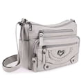 thumbnail image 1 of PULLIMORE Crossbody Bag for Women Soft PU Leather Shoulder Bag Ladies Purse and Handbags Lightweight Multi Pocket Pocketbook, Gray, 1 of 8