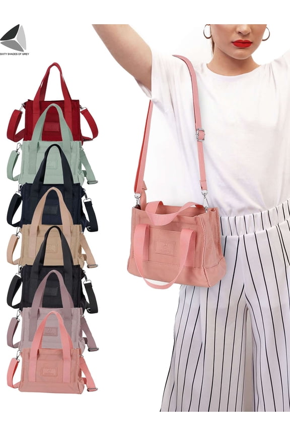Crossbody Bags for Women Travel Shoulder Purse Nylon Waterproof Handbag Messenger Pocketbooks (Black)