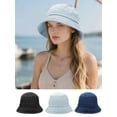 thumbnail image 1 of PULLIMORE Denim Bucket Hat - Classic Unisex Sun Hat for All Seasons (3 Colors), 1 of 6