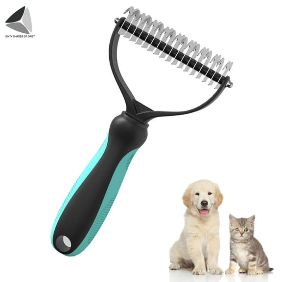 PULLIMORE Dog Grooming Hair Brush Pets Supplies, Professional Dog Grooming Kit Pet Brush for Cats Dogs Bath Accessories Stuff (Blue)