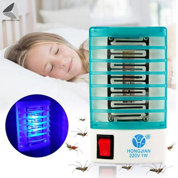 PULLIMORE Electric Bug Zapper, Plug-in Mosquito Killer, Fly Insect Killer Catcher Trap Lamp UV led Light Sensor, for Indoor Pest Control
