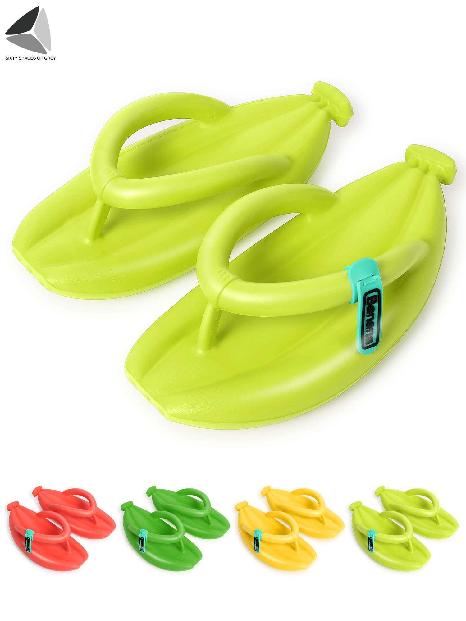 PULLIMORE Funny Banana Flip Flops Unisex Non-slip Clip Toe Shower ...