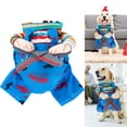 thumbnail image 1 of PULLIMORE Funny Killer Killer Dog Costume - Blue Overalls with Scissors,Size XL, 1 of 7